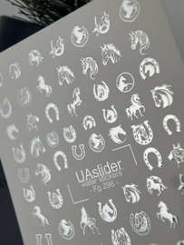 Waterdecal DeLuxe 296 – Luxe Silver Equestrian Collection Waterdecals