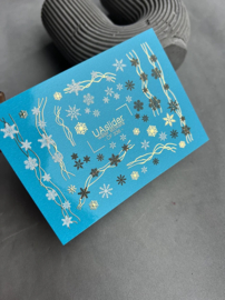 Waterdecal DeLuxe 336 – Winter Spark Waterdecal Nail Stickers
