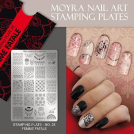 Moyra Stamping Plate 28 FEMME FATALE