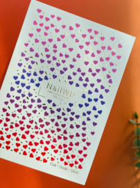 ZWaterdecal DeLuxe 130 - NAILWD Colorfull Hearts
