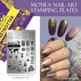 Moyra Stamping Plate 01 GLOBETROTTER