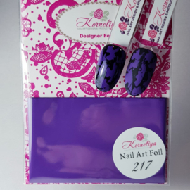 Korneliya Nailart Folie Mat Craquelé 217 Paars