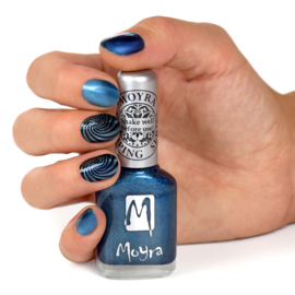 Moyra Stamping Nail Polish 12ml SP33 CAT EYE BLUE