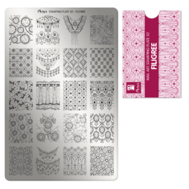 Moyra Stamping Plate 52 FILIGREE