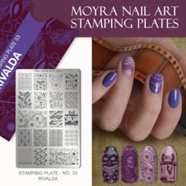 Moyra Stamping Plate 33 RIVALDA