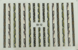 Korneliya 3D StickOn Reptile Stripes  Nr 12