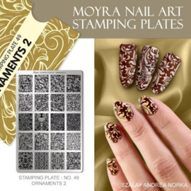 Moyra Stamping Plate 49 ORNAMENTS 2