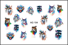 Korneliya Airbrush Waterdecal   AG 104