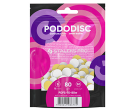 Staleks PODODISC PDFS-15-80 Witte refillpads 50 Stuks maat S (15mm) Grit 80