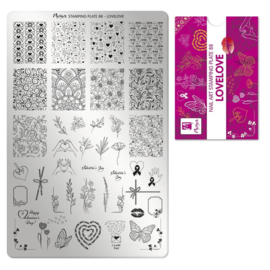 Moyra Stamping Plate 88 LOVELOVE