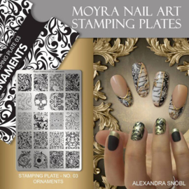 Moyra Stamping Plate 03 ORNAMENTS