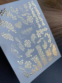 Waterdecal DeLuxe 187 – Golden Wild Waterdecal Nail Stickers Leopard Print