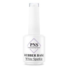 PNS Rubberbase WHITE SPARKLE 15ml