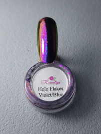 Korneliya Flakes Holografisch Violet / Blue