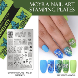 Moyra Stamping Plate 81 GREENITY