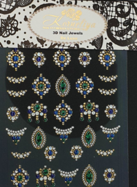 Korneliya 3D Nail Jewels DeLuxe - DL12 Shiny Emerald