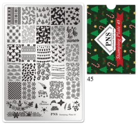 PNS Stamping Plate 45 CHRISTMAS TIME