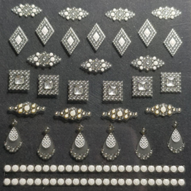 Korneliya 3D Nail Jewels - NJ06 Diamond and Drops