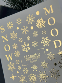 Waterdecal DeLuxe 091 – Luxe Gold Snow Mood Waterdecals