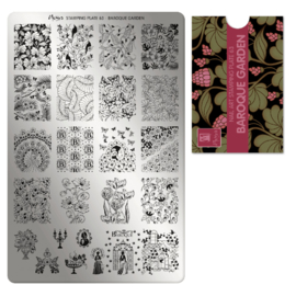 Moyra Stamping Plate 63 BAROQUE GARDEN