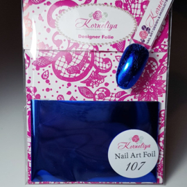 Korneliya Nailart Folie 107 Donker Blauw