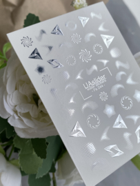 Waterdecal DeLuxe 244 – Abstract Silver Geometry