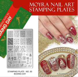 Moyra Stamping Plate 85 Boxing Day - Christmas