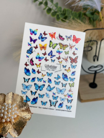 No Cut 069 Rainbow Butterflies