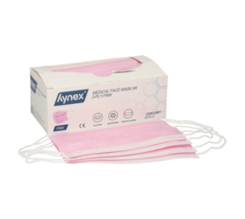 Hynex Mondmasker IIR 3 laags ROZE 50st
