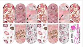 Water Decal - Nail Wrap WD 1105