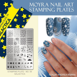 Moyra Stamping Plate 59 GALACTICA