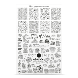Moyra Stamping Plate 148 OCTOBER + Gratis Try-on Sheet