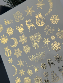 Waterdecal DeLuxe 120 – Luxe Gold Christmas Waterdecals