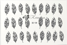 Korneliya 3D Waterdecal - 3D 136 Black