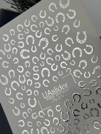 Waterdecal DeLuxe 304 – Luxe Silver Crescent Waterdecals