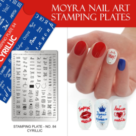 Moyra Stamping Plate 84 CYRILLIC