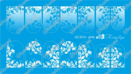 Korneliya Airbrush Waterdecal   AG 0014 White