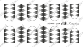 Korneliya Airbrush Waterdecal   AG 0009 Black