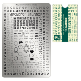 Moyra Stamping Plate 46 SCRABBLE