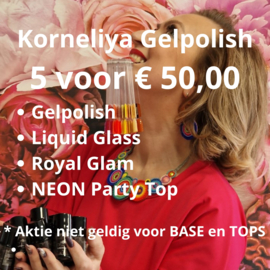 AKTIE GELPOLISH 5 stuks voor 25,00