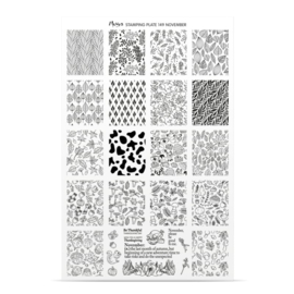 Moyra Stamping Plate 149 NOVEMBER + Gratis Try-on Sheet