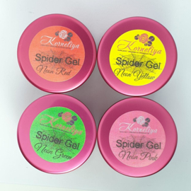 Korneliya Spider Gel Set met Neon Kleuren 4 x 5ml