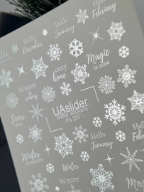 Waterdecal DeLuxe 207 – Luxe Winter Magic Waterdecals