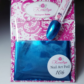 Korneliya Nailart Folie 106  Licht Blauw