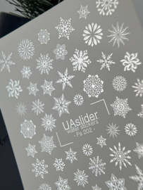 Waterdecal DeLuxe 202 – Luxe Silver Snowflakes Waterdecals