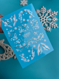 Waterdecal DeLuxe 351 – Winter Frost Waterdecal Nail Stickers