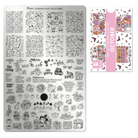 Moyra Stamping Plate 148 OCTOBER + Gratis Try-on Sheet