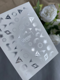 Waterdecal DeLuxe 244 – Abstract Silver Geometry