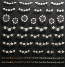 Korneliya 3D Nail Jewels - NJ02 Stars and Pearls