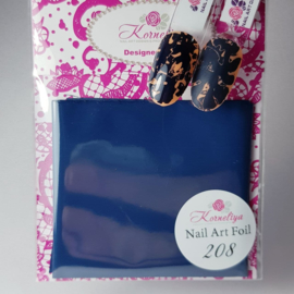 Korneliya Nailart Folie Mat Craquelé 208 Grijsblauw